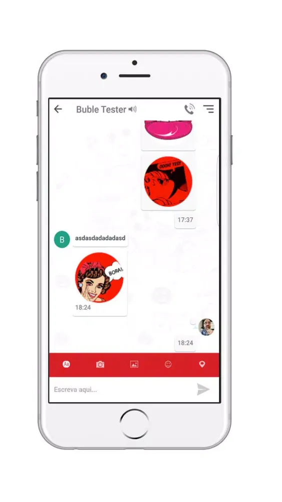 Zrzuty ekranu Buble Social