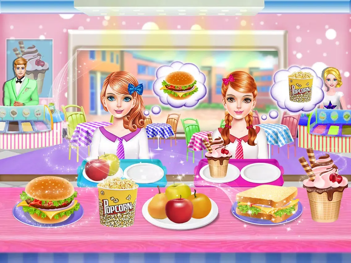 Twins sisters school day fun iPad  Screenshots