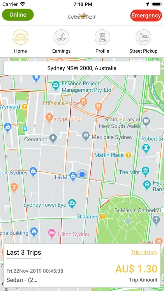 Bubs Taxi Driver應用截圖