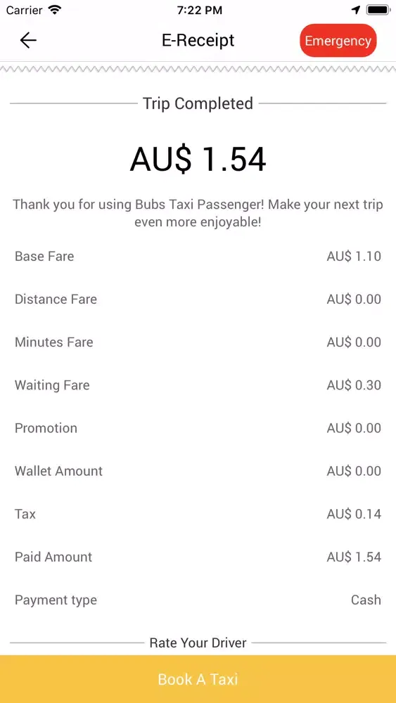 ภาพหน้าจอของ Bubs Taxi