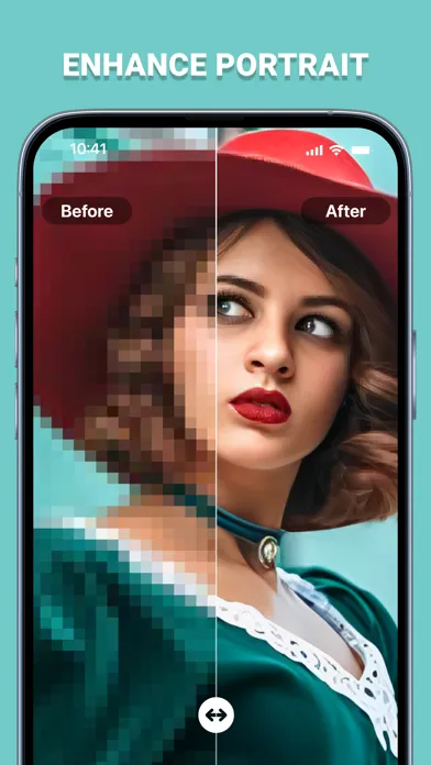 Tangkapan skrin Upscale, Unblur Photo Enhancer