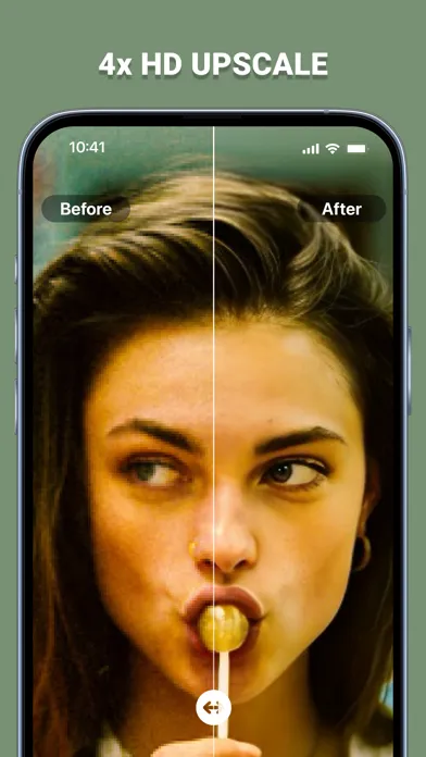 Tangkapan skrin Upscale, Unblur Photo Enhancer