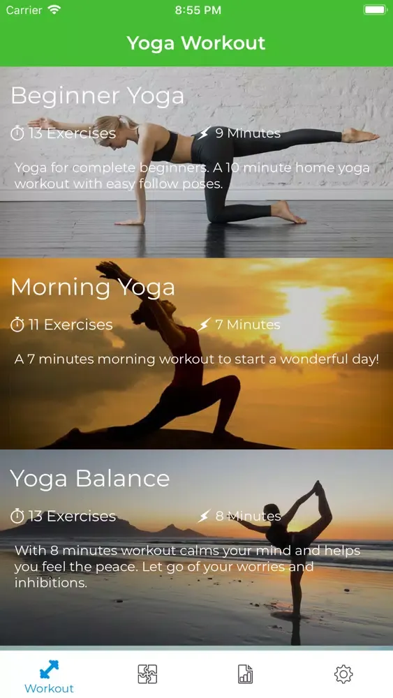 Zrzuty ekranu Yoga Workout Fitness