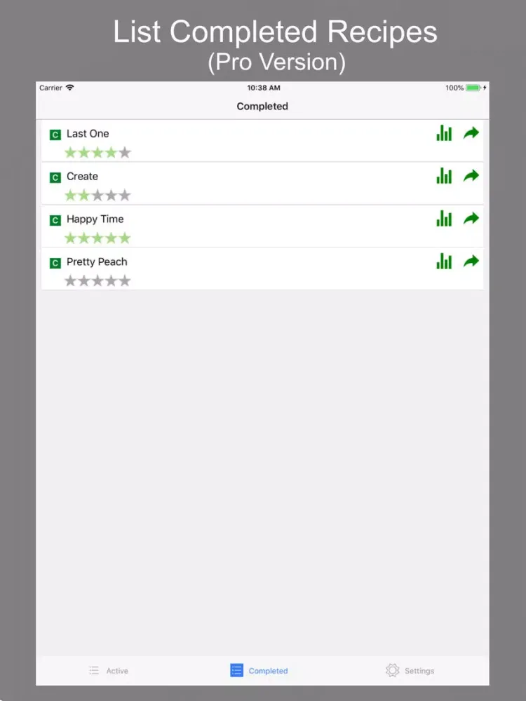 Kombucha Tracker iPad  스크린샷