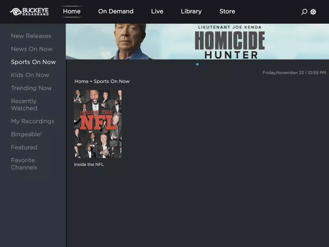 Screenshot di StreamTV Powered by Buckeye iPad 