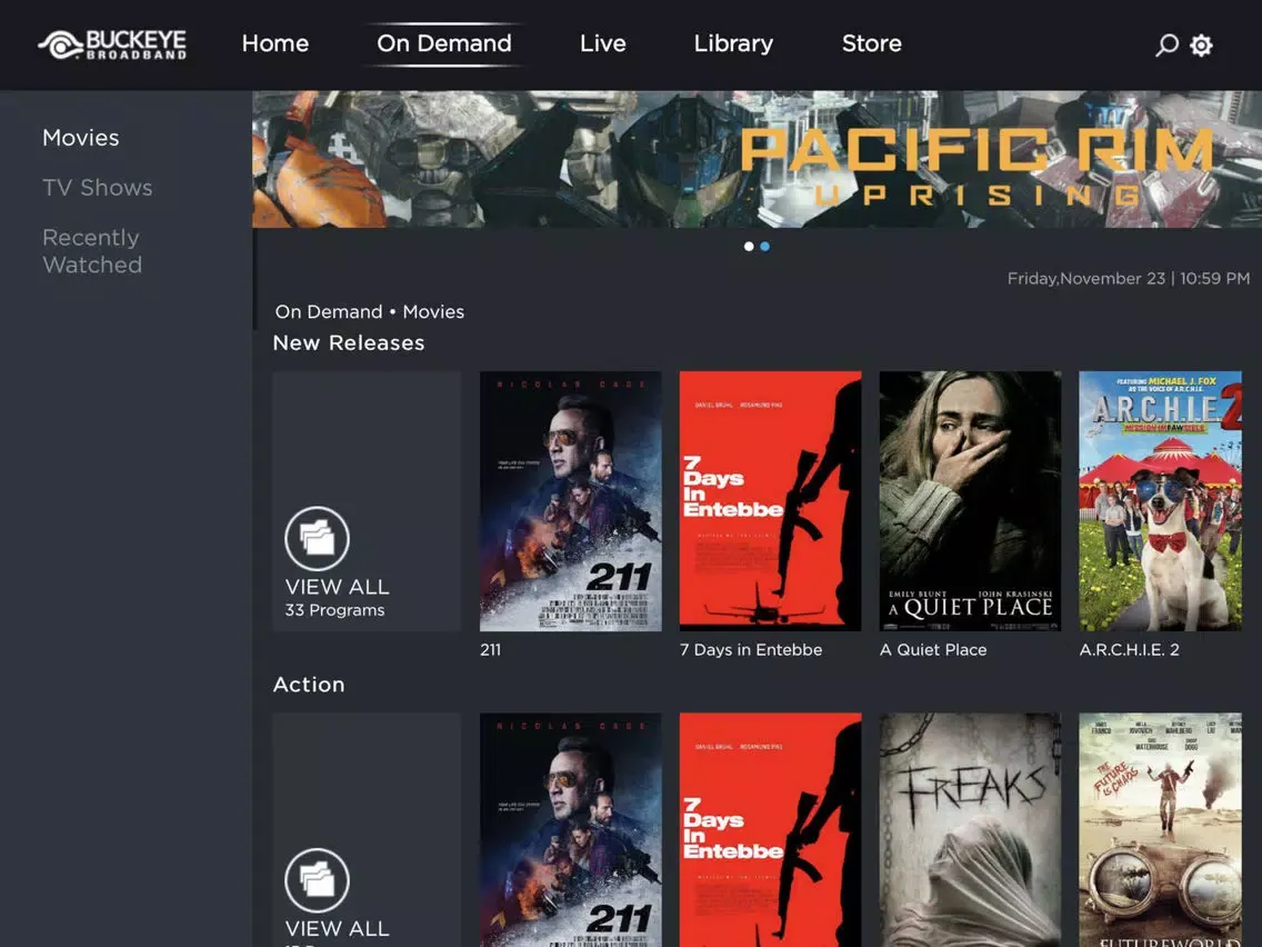 Screenshot di StreamTV Powered by Buckeye iPad 