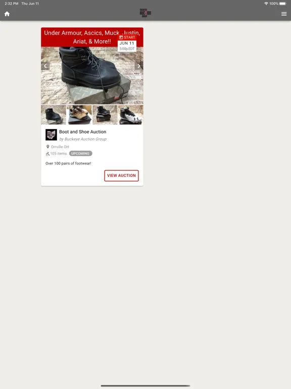Screenshot di Buckeye Auction Group iPad 