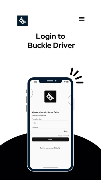 Buckle Driver App スクリーンショット