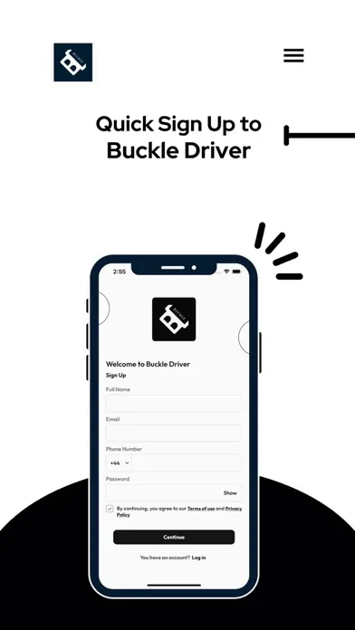 Buckle Driver App スクリーンショット