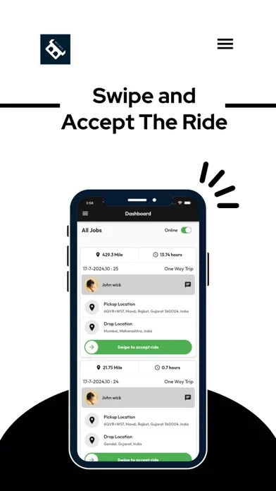 Buckle Driver App スクリーンショット