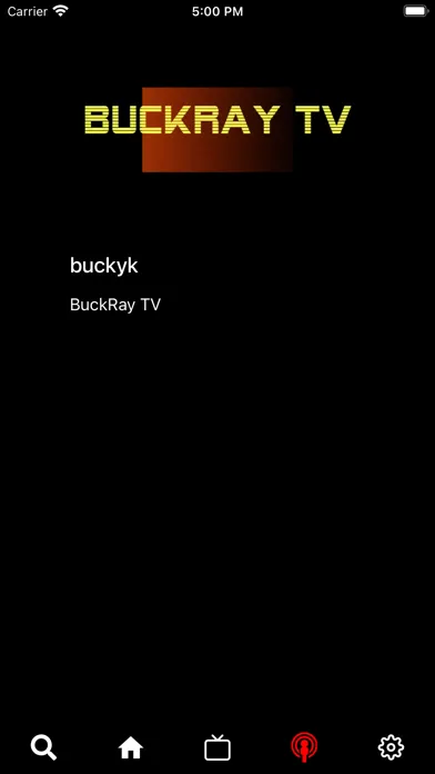 BuckRay TV Screenshots