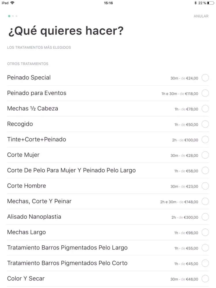 Uala - Peluquería, estética iPad 應用截圖