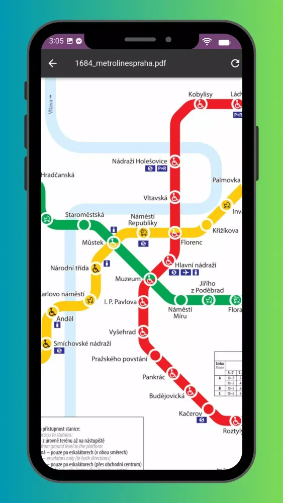 Prague Metro & Subway Map سکرین شاٹس
