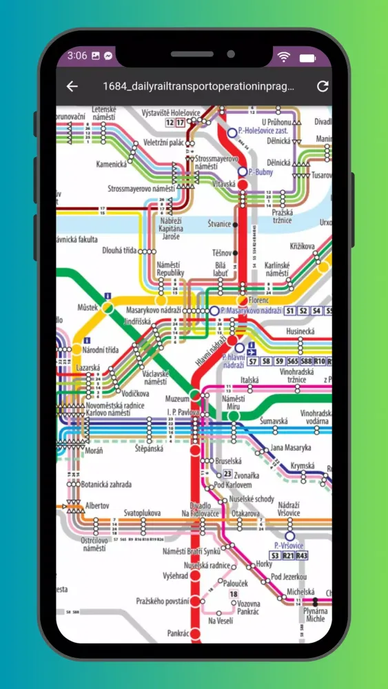 Prague Metro & Subway Map سکرین شاٹس