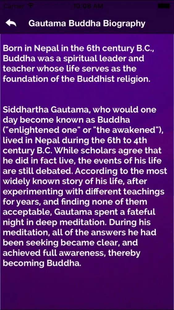 Gautama Buddha Biography, Quotes & Saying應用截圖