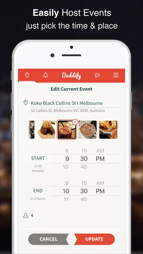 Capturas de tela do Buddify - Local Events Tonight