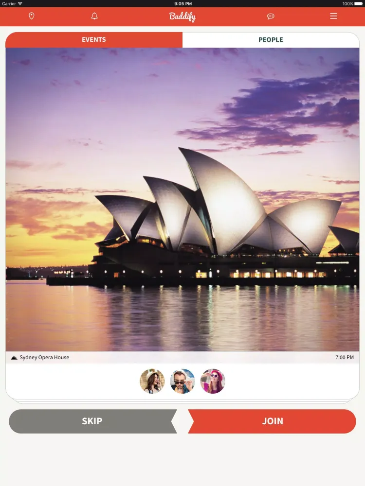 Capturas de tela do Buddify - Local Events Tonight