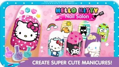 Capturas de tela do Hello Kitty Nail Salon