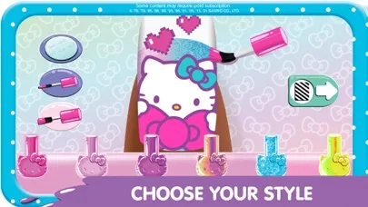 Capturas de tela do Hello Kitty Nail Salon
