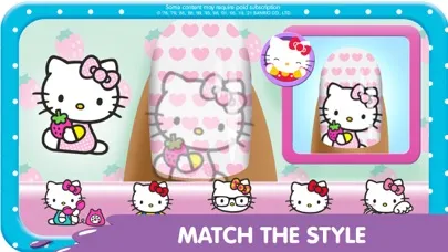 Capturas de tela do Hello Kitty Nail Salon