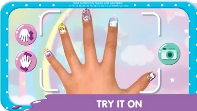 Capturas de tela do Hello Kitty Nail Salon