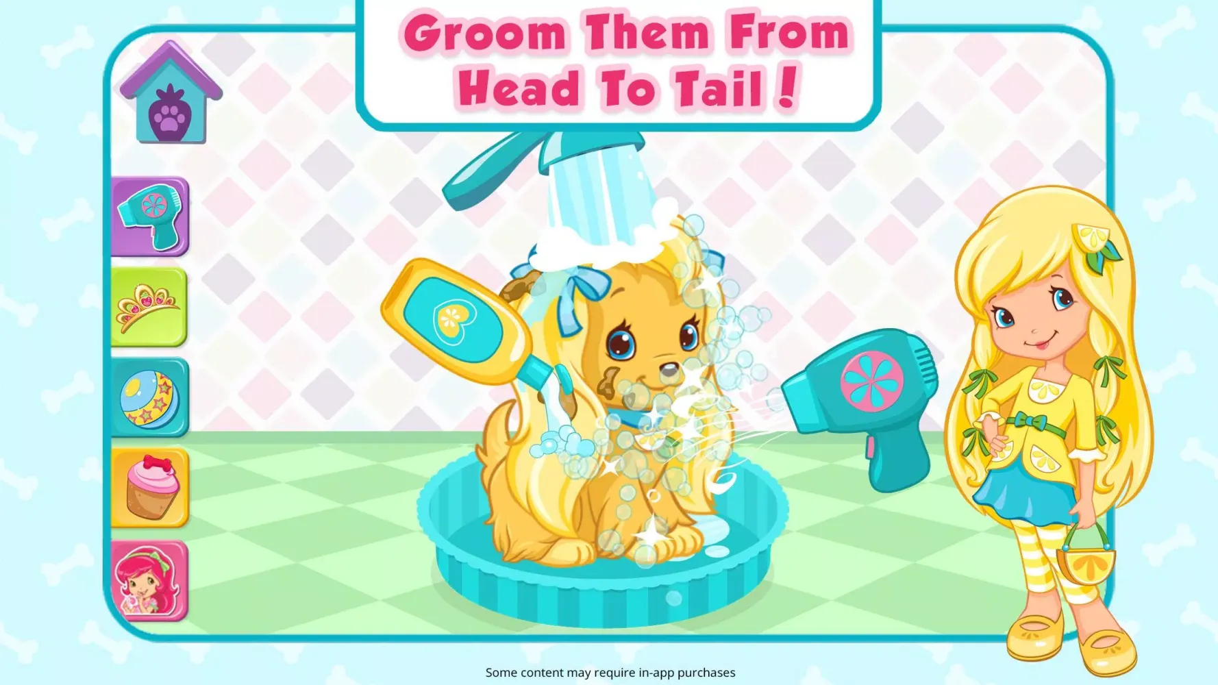 Tangkapan skrin Strawberry Shortcake Puppy Fun