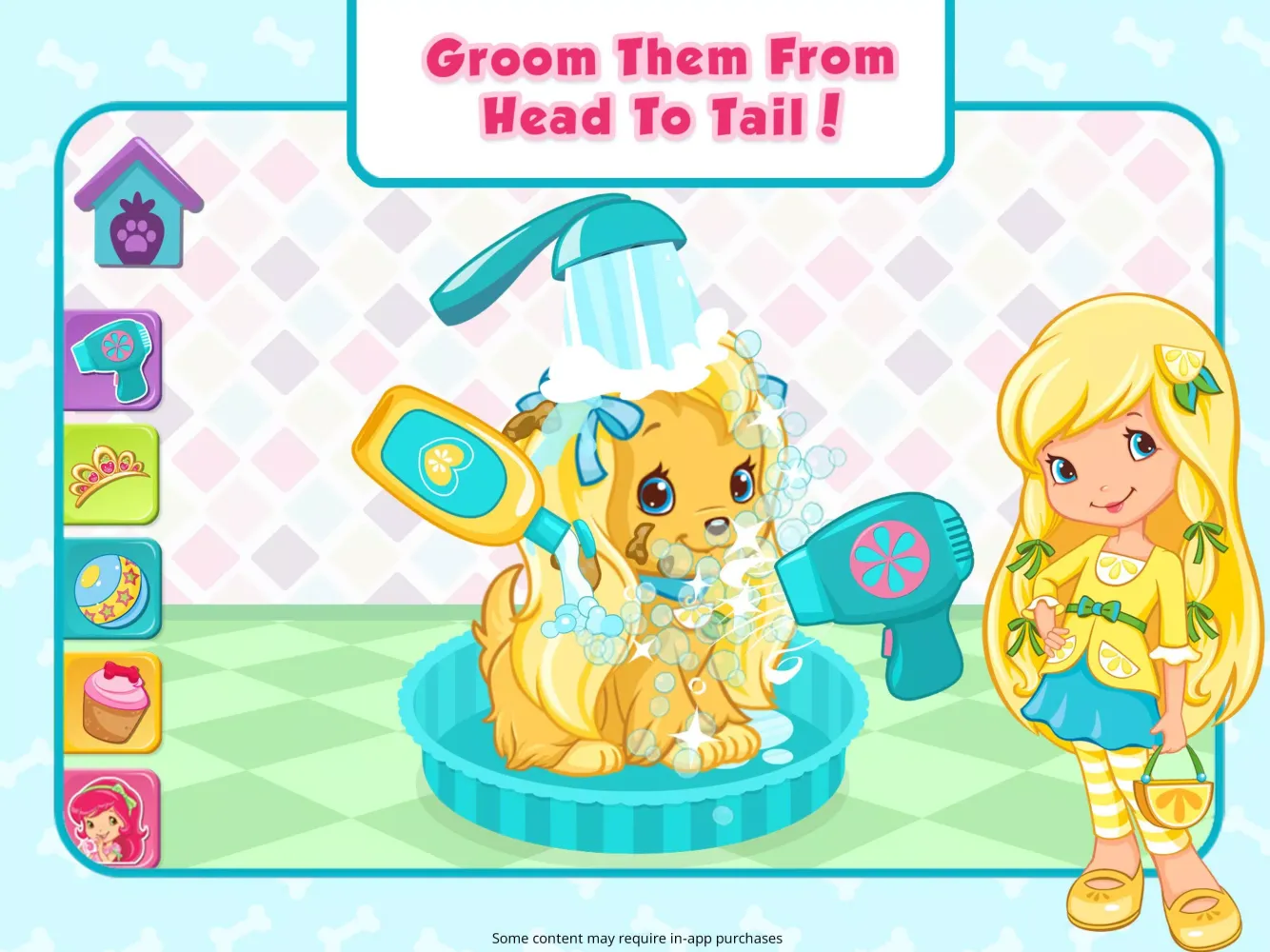 Tangkapan skrin Strawberry Shortcake Puppy Fun