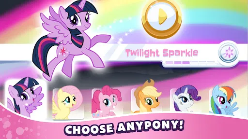 Capturas de pantalla de My Little Pony Rainbow Runners