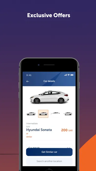 Tangkapan skrin Budget Saudi Car Rental
