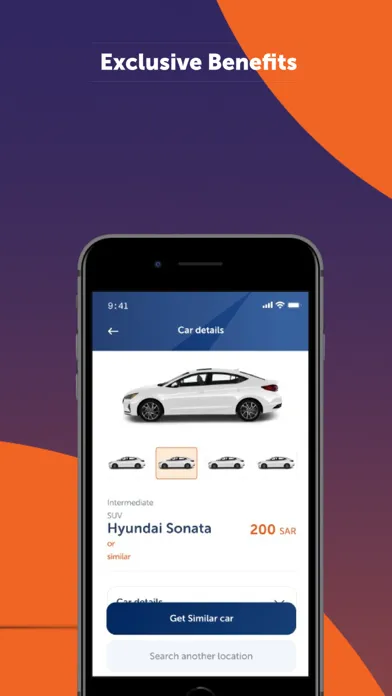 Tangkapan skrin Budget Saudi Car Rental