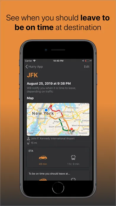 Ảnh chụp màn hình của Hurry App - Be on time