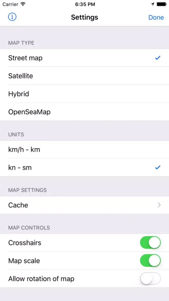 Screenshot di mySeaMap