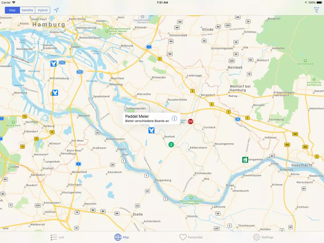SUP Places iPad  Screenshots