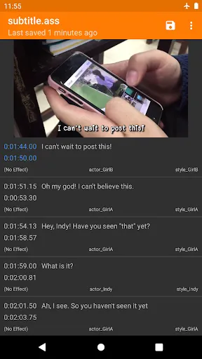 Скриншоты Buftaku Subtitle Editor