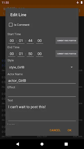 Скриншоты Buftaku Subtitle Editor