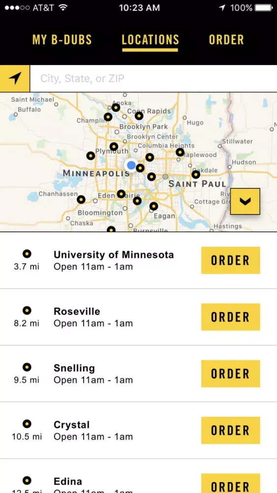 Ảnh chụp màn hình của B-Dubs®
