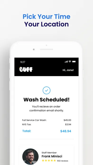 Tangkapan layar Buff Wash