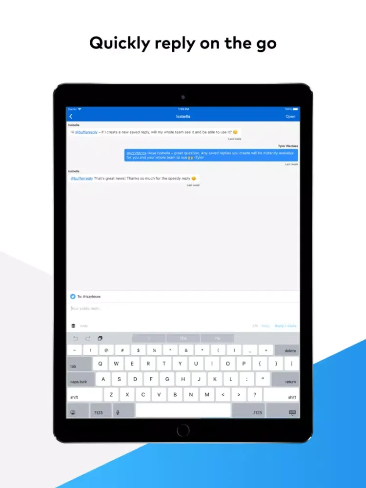 تصاویر Buffer Reply iPad