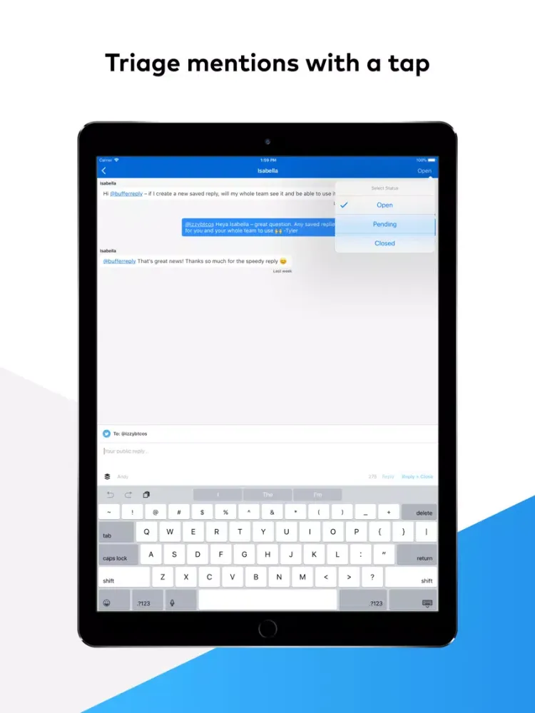 تصاویر Buffer Reply iPad