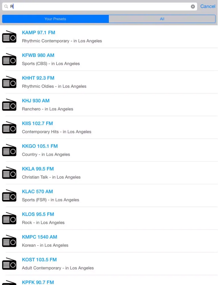 Zrzuty ekranu Preset Radio - Radio Station Finder iPad 