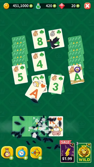 Theme Solitaire: Tripeaks game 스크린샷