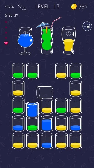 Cocktail Puzzle: Liquid Sort স্ক্রিনশট
