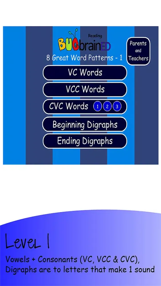 8 Great Word Patterns Level 1 스크린샷