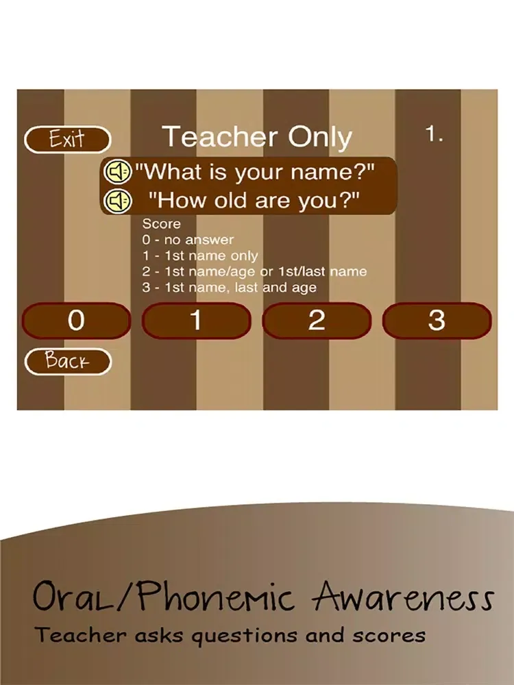 Capturas de pantalla de Kinder Assessment iPad 