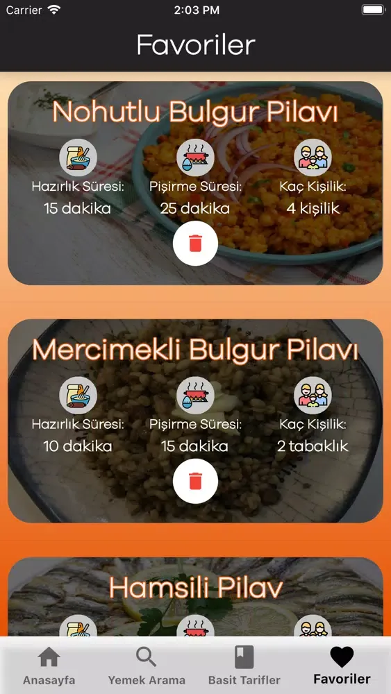 Bir Tarif Ver应用截图