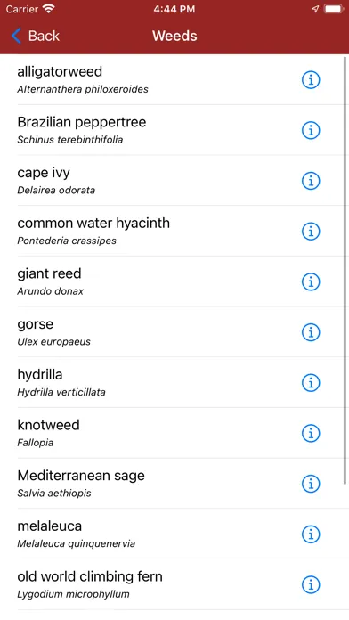 EDDMapS Biocontrol Screenshots