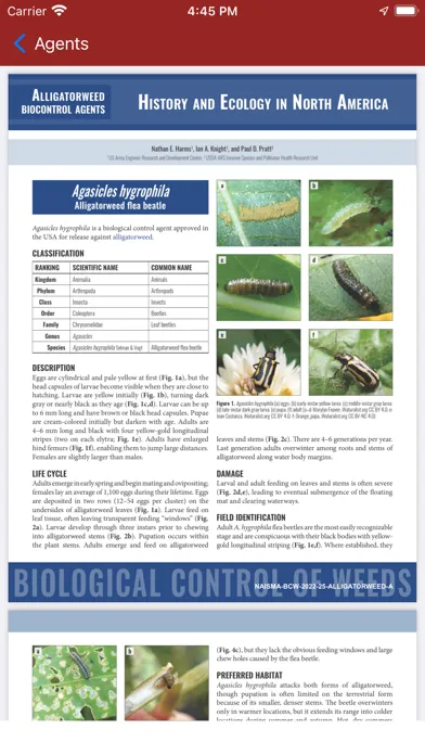 EDDMapS Biocontrol Screenshots