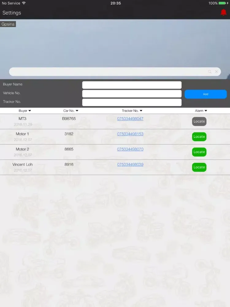 Tangkapan layar PBR Moto iPad 