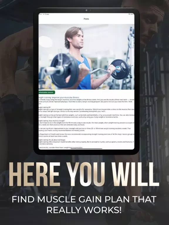 Build and Maintain Muscle iPad  স্ক্রিনশট