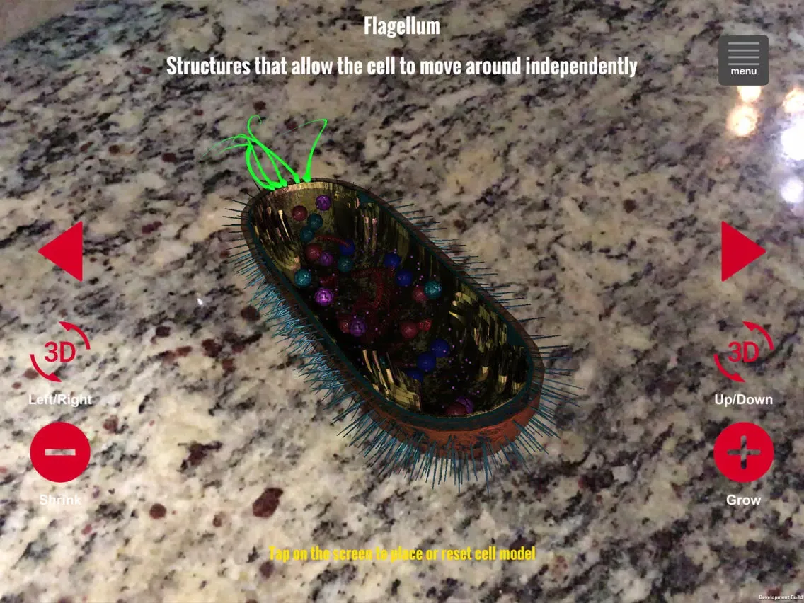 Ảnh chụp màn hình của Cell Biology Tutor AR iPad 